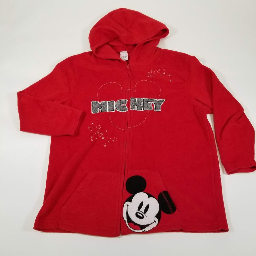 Vintage Disney Mickey Mouse Fleece Hoodie - 1X 16W